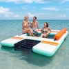 image:imageVEVOR Inflatable Floating Dock Inflatable Dock Platform NonSlip Water Air Mat with Portable Carrying Bag and Detachable Ladder Floating Water Platform Island Raft for Pool Beach OceanWhite  Blue  Orange