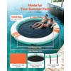 image:imageVEVOR Inflatable Floating Dock Inflatable Dock Platform NonSlip Water Air Mat with Portable Carrying Bag and Detachable Ladder Floating Water Platform Island Raft for Pool Beach OceanWhite  Blue  Orange