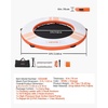 image:imageVEVOR Inflatable Floating Dock Inflatable Dock Platform NonSlip Water Air Mat with Portable Carrying Bag and Detachable Ladder Floating Water Platform Island Raft for Pool Beach OceanWhite  Orange