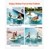 image:imageVEVOR Inflatable Floating Dock Inflatable Dock Platform NonSlip Water Air Mat with Portable Carrying Bag and Detachable Ladder Floating Water Platform Island Raft for Pool Beach OceanWhite  Blue  Orange