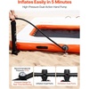 image:imageVEVOR Inflatable Floating Dock Inflatable Dock Platform NonSlip Water Air Mat with Portable Carrying Bag and Detachable Ladder Floating Water Platform Island Raft for Pool Beach OceanWhite  Orange