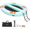 image:imageVEVOR Inflatable Floating Dock Inflatable Dock Platform NonSlip Water Air Mat with Portable Carrying Bag and Detachable Ladder Floating Water Platform Island Raft for Pool Beach OceanWhite  Blue  Orange