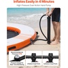 image:imageVEVOR Inflatable Floating Dock Inflatable Dock Platform NonSlip Water Air Mat with Portable Carrying Bag and Detachable Ladder Floating Water Platform Island Raft for Pool Beach OceanWhite  Orange
