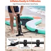 image:imageVEVOR Inflatable Floating Dock Inflatable Dock Platform NonSlip Water Air Mat with Portable Carrying Bag and Detachable Ladder Floating Water Platform Island Raft for Pool Beach OceanWhite  Blue  Orange