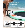 image:imageVEVOR Inflatable Floating Dock Inflatable Dock Platform NonSlip Water Air Mat with Portable Carrying Bag and Detachable Ladder Floating Water Platform Island Raft for Pool Beach OceanWhite  Blue  Orange