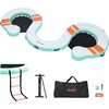image:imageVEVOR Inflatable Floating Dock Inflatable Dock Platform NonSlip Water Air Mat with Portable Carrying Bag and Detachable Ladder Floating Water Platform Island Raft for Pool Beach OceanWhite  Blue  Orange