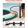 image:imageVEVOR Inflatable Floating Dock Inflatable Dock Platform NonSlip Water Air Mat with Portable Carrying Bag and Detachable Ladder Floating Water Platform Island Raft for Pool Beach OceanWhite  Blue  Orange