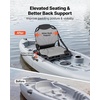 image:imageVEVOR Kayak Seat 1 Pack 13 Raised Height Universal Foldable Canoe Seat with Adjustable Back Support Adjustable Straps and Aluminum Alloy Frame for SitonTopFishingInflatable Kayaks amp Canoes