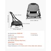 image:imageVEVOR Kayak Seat 1 Pack 13 Raised Height Universal Foldable Canoe Seat with Adjustable Back Support Adjustable Straps and Aluminum Alloy Frame for SitonTopFishingInflatable Kayaks amp Canoes