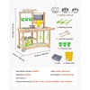 image:imageVEVOR Mud Kitchen Outdoor Mud Kitchen for Kids Wood Outdoor Play Kitchens with Spoons Sink Sunshade Canopy Swivel Wheels Cookware Pots and Accessories Wooden Play Kitchens for Home Lawn3465 x 1283 x 3543 inches