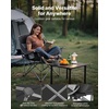 image:imageVEVOR Oversized Camping Chairs 450 lbs Heavy Duty Support Portable Padded Folding Camp Chairs with Dual Cup Holders amp Wine Glass Holders Carry Bag for Outdoor Fishing Black amp Gray 1 Pack