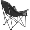 image:imageVEVOR Oversized Camping Chairs 450 lbs Heavy Duty Support Portable Padded Folding Camp Chairs with Dual Cup Holders amp Wine Glass Holders Carry Bag for Outdoor Fishing Black amp Gray 1 Pack