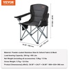image:imageVEVOR Oversized Camping Folding Chair Portable Heavy Duty Outdoor Quad Lumbar Back Padded with Side Pockets Cup Holder and Cooler Bag for Beach Lawn Picnic Fishing Backpacking 2 Pack1 Pack