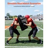 image:imageVEVOR PVC Step Over Dummy HighDensity Sponge Blocking Pad Equipment Heavy Duty Tackle Dummies with Handles Great for Footwork Drills Sports Training PracticeBlack