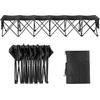 image:imageVEVOR Portable Folding Bench 6 Seat Soccer Bench with Storage Pockets Cup Holders amp Carrying Bag Lightweight Sideline Seating with Sunshade for Football Baseball Camping Outdoor Events BlackNo Backrest or Canopy  6 Seats