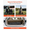 image:imageVEVOR Portable Folding Bench 6 Seat Soccer Bench with Storage Pockets Cup Holders amp Carrying Bag Lightweight Sideline Seating with Sunshade for Football Baseball Camping Outdoor Events BlackWith Backrest  Canopy  6seats