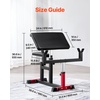 image:imageVEVOR Preacher Curl Bench Strength Training Biceps Machine Max load 440 LBS Home Gym Equipment Seated Arm Isolated Barbell Dumbbell Bicep Station Adjustable Weight Benches for Home Gym
