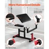 image:imageVEVOR Preacher Curl Bench Strength Training Biceps Machine Max load 440 LBS Home Gym Equipment Seated Arm Isolated Barbell Dumbbell Bicep Station Adjustable Weight Benches for Home Gym