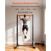 image:imageVEVOR Pull Up Bar 330LBS Capacity Portable Pullup Bar Station Pullup Bars Free Standing with HFrame Structure amp HeavyDuty Steel Tube 8 Level Height Adjustment Gravity Fitness for Arms Back Chest
