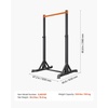 image:imageVEVOR Pull Up Bar 330LBS Capacity Portable Pullup Bar Station Pullup Bars Free Standing with HFrame Structure amp HeavyDuty Steel Tube 8 Level Height Adjustment Gravity Fitness for Arms Back Chest