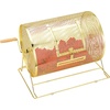 image:imageVEVOR Raffle Ticket Spinner  12 x 8 Inch Raffle Drum Lottery Spinning Drawing Brass Plated Raffle Tickets Roll Box with Wooden Turning Handle Holds 2500 Tickets or 100 Ping Pong Balls for Events16 x 12 inch  Medium