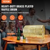 image:imageVEVOR Raffle Ticket Spinner  12 x 8 Inch Raffle Drum Lottery Spinning Drawing Brass Plated Raffle Tickets Roll Box with Wooden Turning Handle Holds 2500 Tickets or 100 Ping Pong Balls for EventsLarge  22 x 14 inch