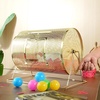 image:imageVEVOR Raffle Ticket Spinner  12 x 8 Inch Raffle Drum Lottery Spinning Drawing Brass Plated Raffle Tickets Roll Box with Wooden Turning Handle Holds 2500 Tickets or 100 Ping Pong Balls for Events16 x 12 inch  Medium