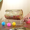 image:imageVEVOR Raffle Ticket Spinner  12 x 8 Inch Raffle Drum Lottery Spinning Drawing Brass Plated Raffle Tickets Roll Box with Wooden Turning Handle Holds 2500 Tickets or 100 Ping Pong Balls for Events12x8inchSmall