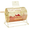 image:imageVEVOR Raffle Ticket Spinner  12 x 8 Inch Raffle Drum Lottery Spinning Drawing Brass Plated Raffle Tickets Roll Box with Wooden Turning Handle Holds 2500 Tickets or 100 Ping Pong Balls for Events16 x 12 inch  Medium