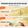 image:imageVEVOR Raffle Ticket Spinner  12 x 8 Inch Raffle Drum Lottery Spinning Drawing Brass Plated Raffle Tickets Roll Box with Wooden Turning Handle Holds 2500 Tickets or 100 Ping Pong Balls for Events12x8inchSmall