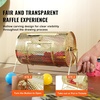 image:imageVEVOR Raffle Ticket Spinner  12 x 8 Inch Raffle Drum Lottery Spinning Drawing Brass Plated Raffle Tickets Roll Box with Wooden Turning Handle Holds 2500 Tickets or 100 Ping Pong Balls for Events12x8inchSmall