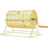 image:imageVEVOR Raffle Ticket Spinner  12 x 8 Inch Raffle Drum Lottery Spinning Drawing Brass Plated Raffle Tickets Roll Box with Wooden Turning Handle Holds 2500 Tickets or 100 Ping Pong Balls for Events12x8inchSmall