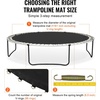 image:imageVEVOR Replacement Trampoline Mat Jumping Mat Fits 12131415 ft Frame Universal Jumping Round Trampoline UVResistant Mat with Spring Tool amp 728092 VRings Fit 55657 Spring Length15FT96 VringsFit 65 Spring Length