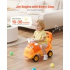 image:imageVEVOR Ride On Toddler Car Push Car for Toddler 19 to 36 Months Excavator Digger Toy with Helmet amp Music 55 lbs Load Capacity FoottoFloor Walker for Kids YellowColorful