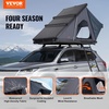 image:imageVEVOR Rooftop Tent Hard Shell 23 Person Roof Top Tent for Car SUV Truck Jeep Van Camping with Telescopic Ladder Thick Mattress amp LED LightBlack  Blue