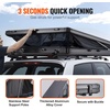 image:imageVEVOR Rooftop Tent Hard Shell 23 Person Roof Top Tent for Car SUV Truck Jeep Van Camping with Telescopic Ladder Thick Mattress amp LED LightBlack  Blue