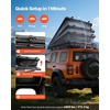 image:imageVEVOR Rooftop Tent Hard Shell 23 Person Roof Top Tent for Car SUV Truck Jeep Van Camping with Telescopic Ladder Thick Mattress amp LED LightBlack