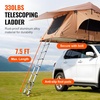 image:imageVEVOR Rooftop Tent Hard Shell 23 Person Roof Top Tent for Car SUV Truck Jeep Van Camping with Telescopic Ladder Thick Mattress amp LED LightBrown