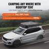 image:imageVEVOR Rooftop Tent Hard Shell 23 Person Roof Top Tent for Car SUV Truck Jeep Van Camping with Telescopic Ladder Thick Mattress amp LED LightBrown
