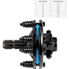 image:imageVEVOR Slip Clutch 1 38 PTO Slip Clutch Smooth Round Ends PTO Friction Clutch Carburized Steel Tractor Slip Clutch Adjustable Rotary Cutter Slip Clutch Black Brush Hog Slip Clutch for PTO Shaft6 Spline Ends