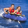 image:imageVEVOR Towable Tubes for Boating 14 Riders Inflatable Boat Tubes amp Towables 340680 lbs Capacity Multiple Sizes with Full Nylon Cover PaddedEVA Handles Fins amp Safety Valve MultiOption12 Riders