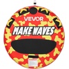 image:imageVEVOR Towable Tubes for Boating 14 Riders Inflatable Boat Tubes amp Towables 340680 lbs Capacity Multiple Sizes with Full Nylon Cover PaddedEVA Handles Fins amp Safety Valve MultiOption12 Riders