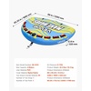 image:imageVEVOR Towable Tubes for Boating 14 Riders Inflatable Boat Tubes amp Towables 340680 lbs Capacity Multiple Sizes with Full Nylon Cover PaddedEVA Handles Fins amp Safety Valve MultiOption14 Riders