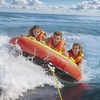 image:imageVEVOR Towable Tubes for Boating 14 Riders Inflatable Boat Tubes amp Towables 340680 lbs Capacity Multiple Sizes with Full Nylon Cover PaddedEVA Handles Fins amp Safety Valve MultiOption13 Riders