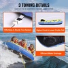 image:imageVEVOR Towable Tubes for Boating 14 Riders Inflatable Boat Tubes amp Towables 340680 lbs Capacity Multiple Sizes with Full Nylon Cover PaddedEVA Handles Fins amp Safety Valve MultiOption13 Riders