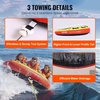 image:imageVEVOR Towable Tubes for Boating 14 Riders Inflatable Boat Tubes amp Towables 340680 lbs Capacity Multiple Sizes with Full Nylon Cover PaddedEVA Handles Fins amp Safety Valve MultiOption13 Riders