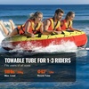 image:imageVEVOR Towable Tubes for Boating 14 Riders Inflatable Boat Tubes amp Towables 340680 lbs Capacity Multiple Sizes with Full Nylon Cover PaddedEVA Handles Fins amp Safety Valve MultiOption13 Riders