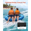 image:imageVEVOR Towable Tubes for Boating 14 Riders Inflatable Boat Tubes amp Towables 340680 lbs Capacity Multiple Sizes with Full Nylon Cover PaddedEVA Handles Fins amp Safety Valve MultiOption13 Riders