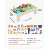 image:imageVEVOR Train Table 62 Multicolor Pieces Wooden Kids Activity Table with Large Storage Drawer 3in1 Wooden Train Set for Playing Drawing Reading Eating Creative Toy Set for Kids Ages 3Standard Drawer
