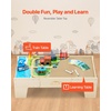 image:imageVEVOR Train Table 62 Multicolor Pieces Wooden Kids Activity Table with Large Storage Drawer 3in1 Wooden Train Set for Playing Drawing Reading Eating Creative Toy Set for Kids Ages 3Standard Drawer